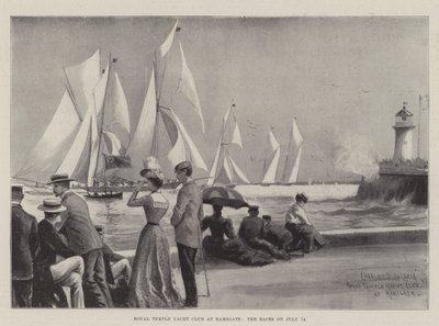 Royal Temple Yacht Club em Ramsgate, as corridas de 14 de julho de Charles John de Lacy